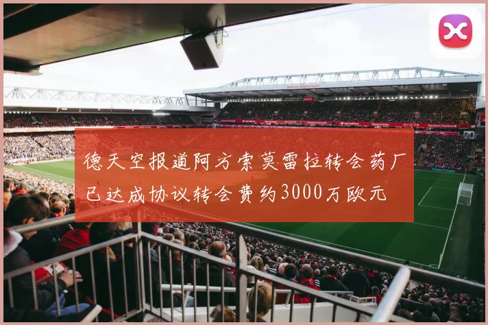 德天空报道阿方索莫雷拉转会药厂已达成协议转会费约3000万欧元